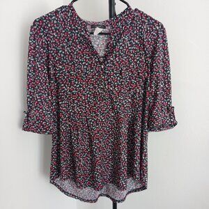 Cocomo Petite Women's PXL V Neck Top 3/4 Sleeve